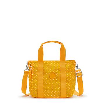 Kipling Asseni Mini Printed Tote Tassen Geel | NL 1752FD